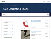 Tablet Screenshot of getmarketingideas.com